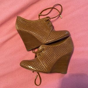 Tory Burch Wedge Booties LEATHER